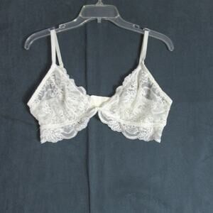 Free People White Lace Bralette